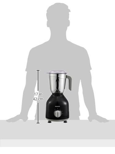 Philips HL7756/01 750 Watt Mixer Grinder, 3 Stainless Steel Multipurpose Jars with 3 Speed Control and Pulse function (Black) - View 9